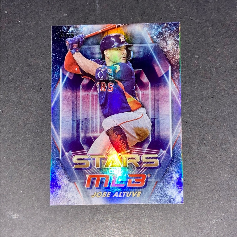 Jose Altuve Chrome Card - 2023 Topps Stars of MLB